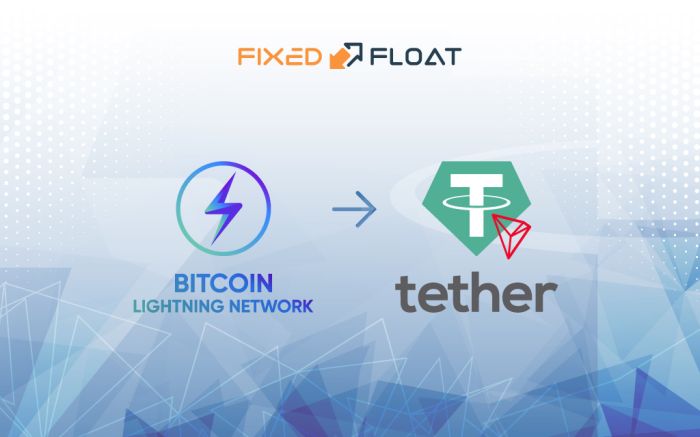 Intercambiar Bitcoin Lightning Network a USDT (TRC-20)