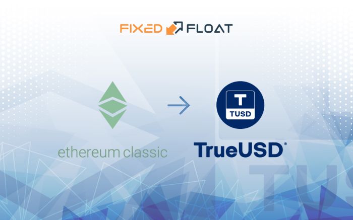 Tauschen Sie Ethereum Classic gegen TrueUSD