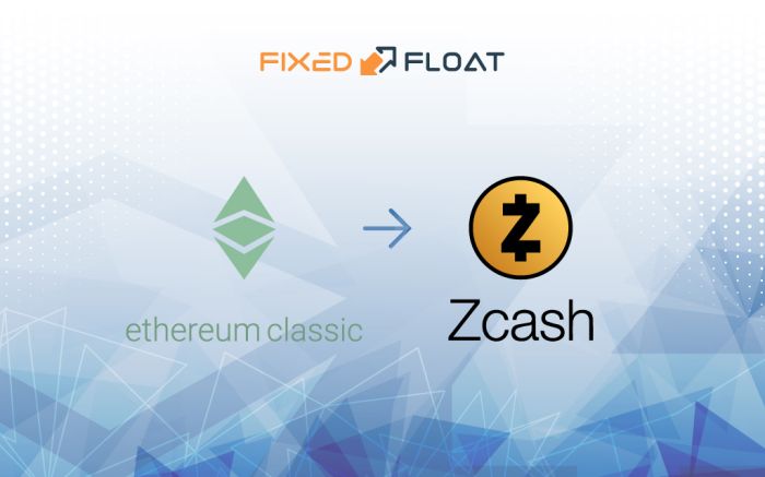Обмен Ethereum Classic на Zcash