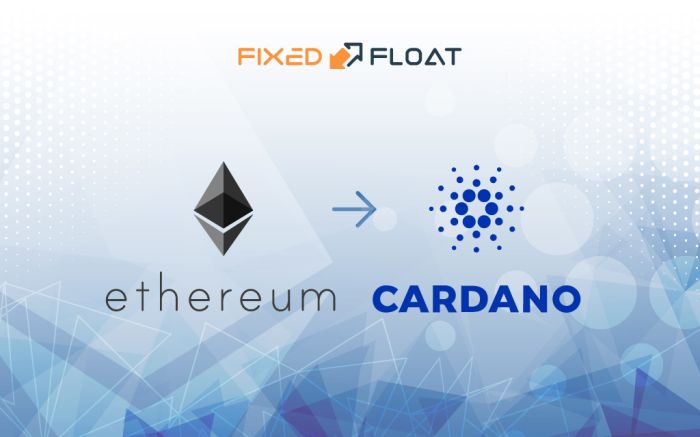 Câmbio Ethereum por Cardano