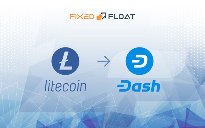 Câmbio Litecoin por Dash