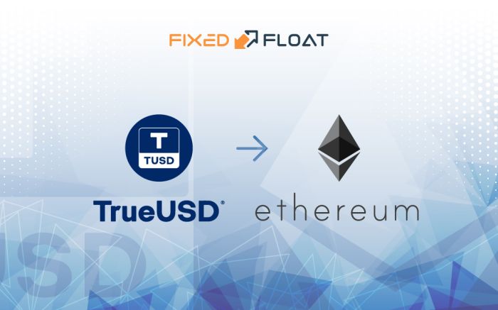 Intercambiar TrueUSD a Ethereum