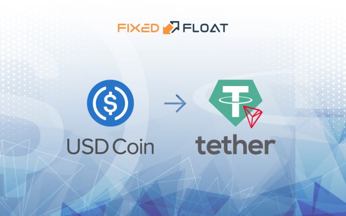 Câmbio USD Coin para USDT (TRC-20)