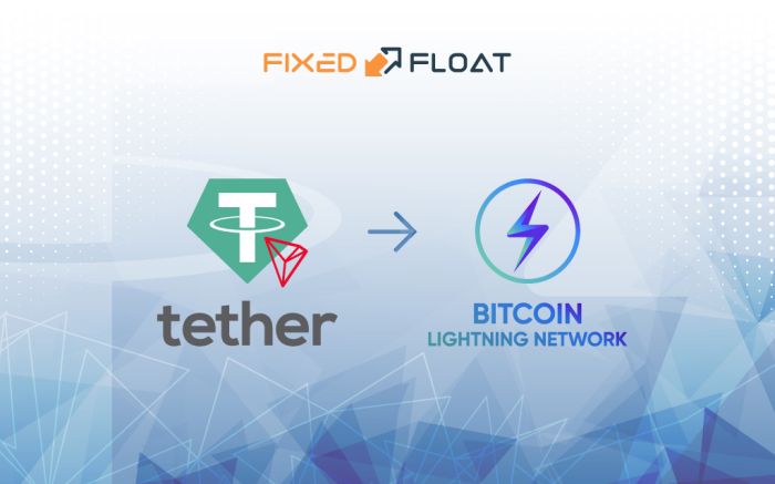 Intercambiar USDT (TRC-20) a Bitcoin Lightning Network