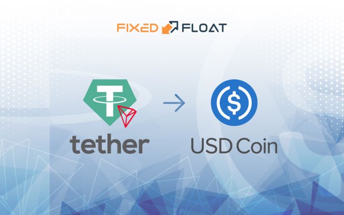 Câmbio USDT (TRC-20) para USD Coin