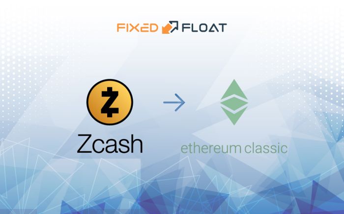 Обмен Zcash на Ethereum Classic